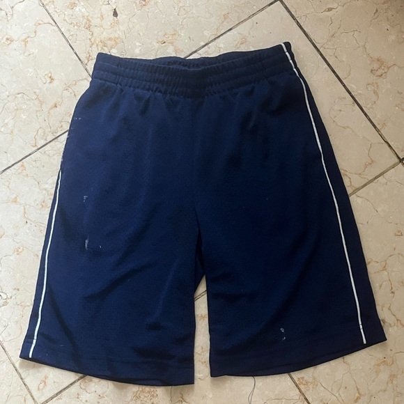 Kids Navy Blue Athletic Shorts - Picture 1 of 2